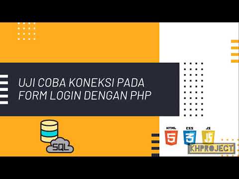 PHP PROGRAMMING : Testing Connection on the Login Form in PHP