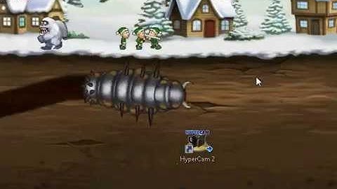 Effing Worms Xmas-Flash Games