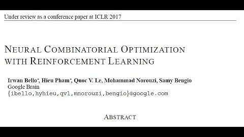 视频论文解读：组合优化的强化学习方法