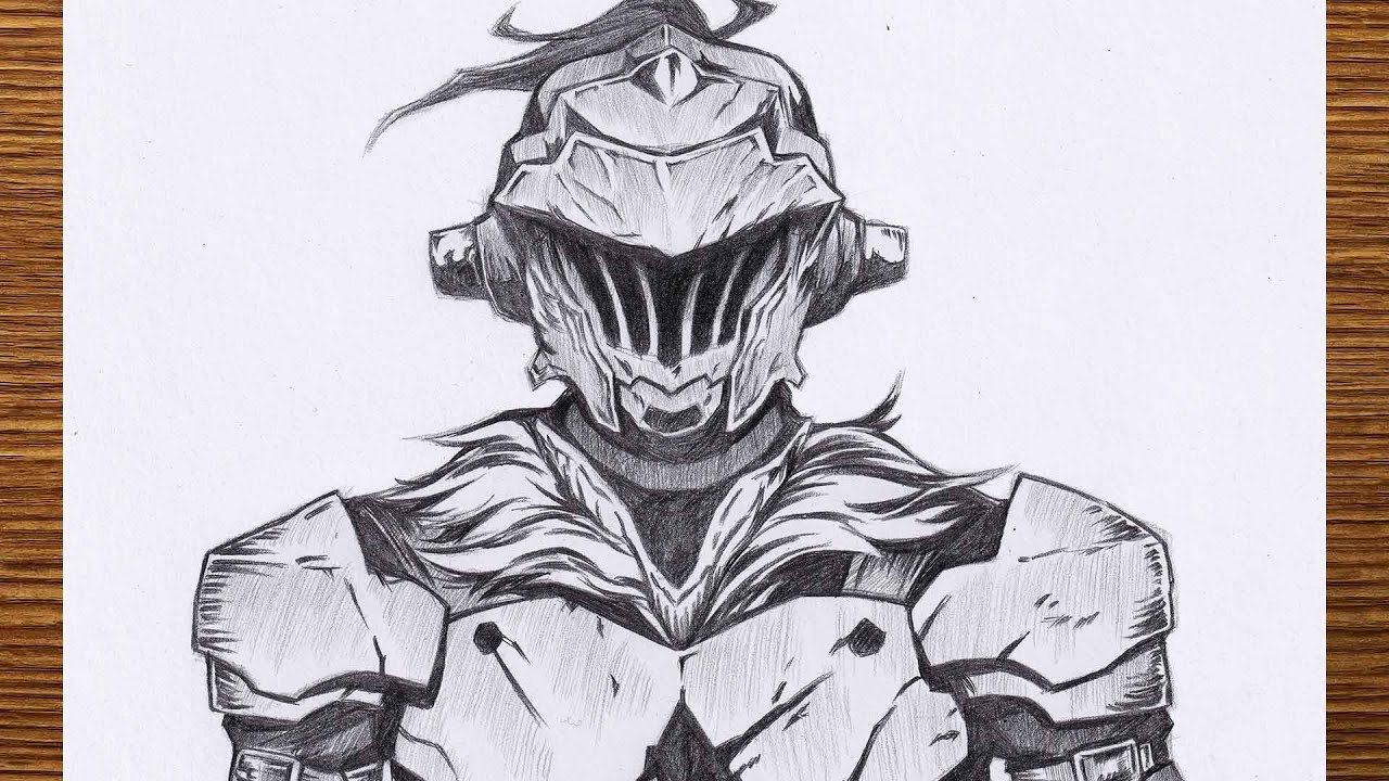 Goblin slayer from the anime goblin slayer, anime style drawing