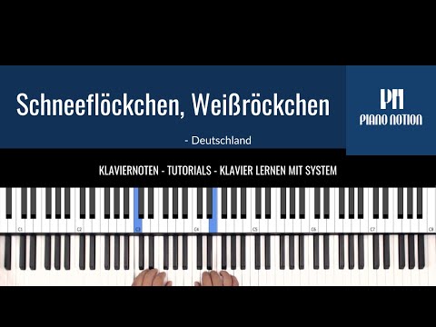 Schneeflöckchen, Weißröckchen (leichtes Klavier)