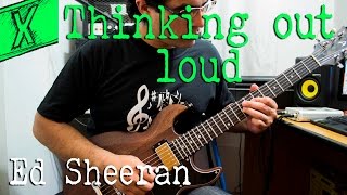 Video thumbnail of "Ed Sheeran - Thinking Out Loud | electric guitar cover (instrumental & backing track)"