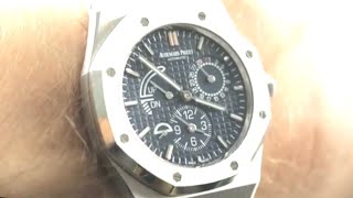 Audemars Piguet Royal Oak Dual Time BLUE Dial 26124ST.OO.D018CR.01 Luxury Watch Review