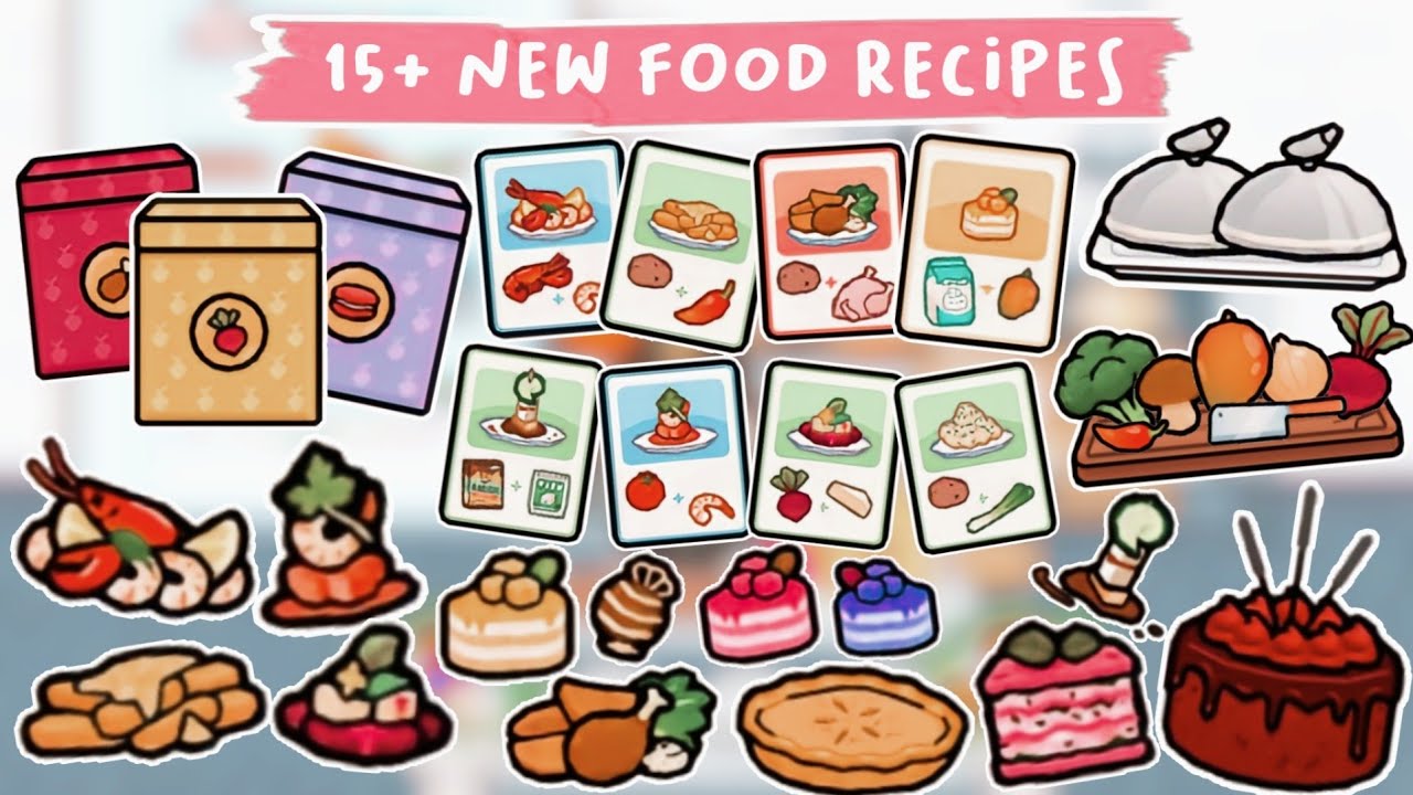 Toca Life World NEW 15 FOOD RECIPES IN COZY RESTAURANT OUT NOW 