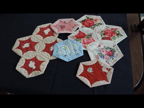 Make a scalloped quilt motif - YouTube