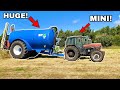 OVERSIZED TANKER ON MINI TRACTOR! CAN IT BE DONE?