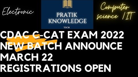 CDAC CCAT REGISTRASION |HOW TO FILL FORM| CDAC MARCH 2022 REGISTRASTION
