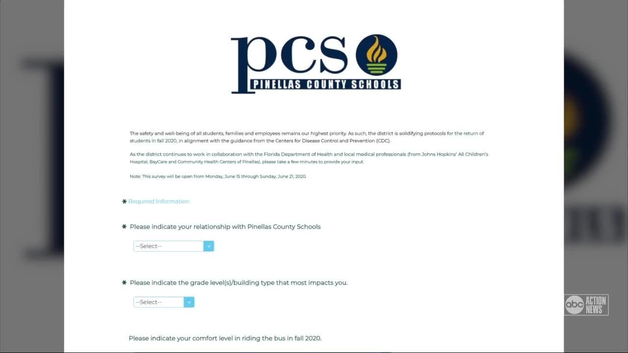 Pinellas County Schools asking students, families and teachers to fill