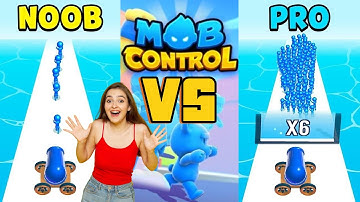NOOB vs PRO Mob Control Gameplay | Epic Battle in Mobile Game!