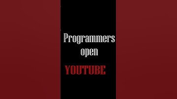 Normal people V/S Programmers open YOUTUBE #shorts #shortsvideo  #youtubeshorts