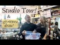 FULL ART STUDIO TOUR 2020, Messy & Real! Painter & Mixed Media Artist & Giveaway Draw! (Closed)