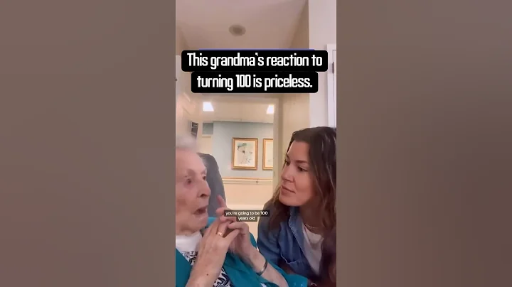Priceless 100th Birthday Reaction! 🎂😍 #GrandmaCelebrates #HeartwarmingMoment