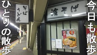 休日の散歩動画　2022　9月　夜のJR保土ヶ谷駅のホームの様子　横須賀線　湘南新宿ライン