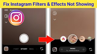 Fix Instagram Filters & Effects Not Showing Problem | Instagram Filters Not Available Problem Solve