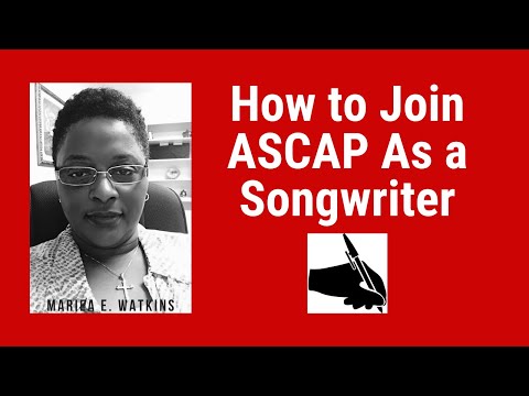 How to Join ASCAP As a Songwriter