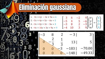 Eliminación gaussiana/ Método de Gauss en Matlab (teoría + código)