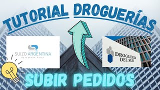 Tutorial Droguerias Subir Pedido a SUIZO DELSUD XP FARMA