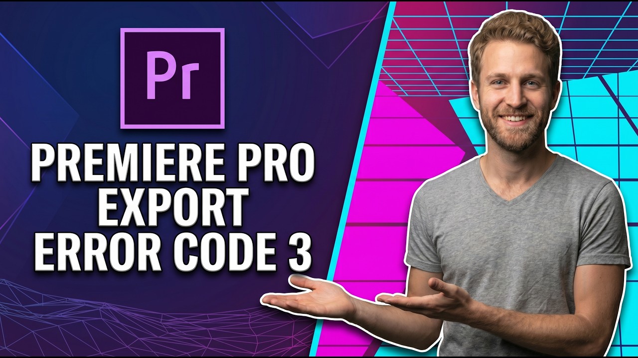 How To Fix Adobe Premiere Pro Exporting Error Code 3 (Easy Guide) - YouTube