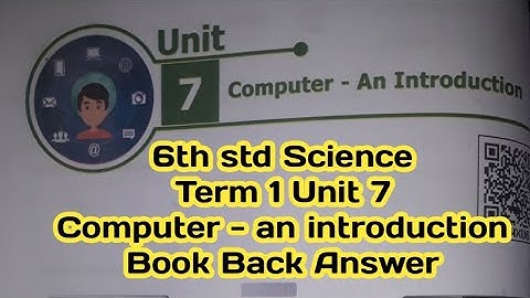 Class 6|term 1|science|unit 7|computer - an introduction|english medium|book back answers @High tech