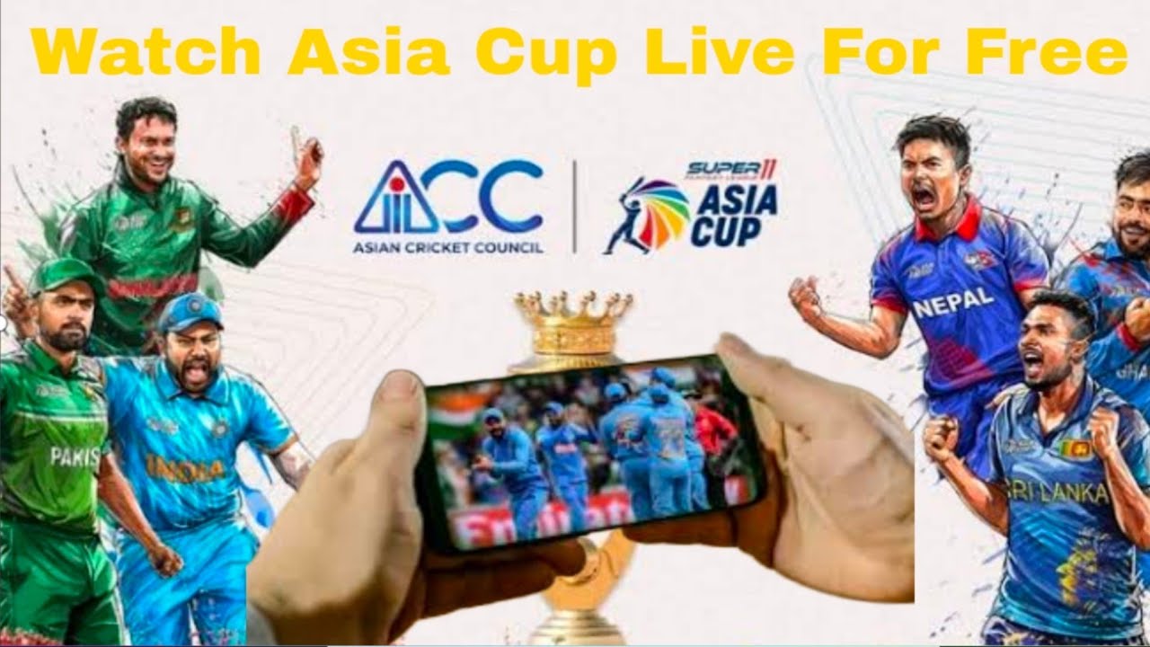 How to Watch Asia Cup live on Mobile Asia Cup Live Streaming 2023