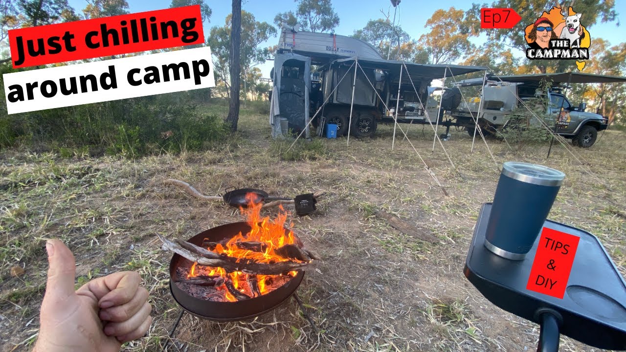 Just a day spent around camp...Along with some tips, diy and campfire cooking YouTube