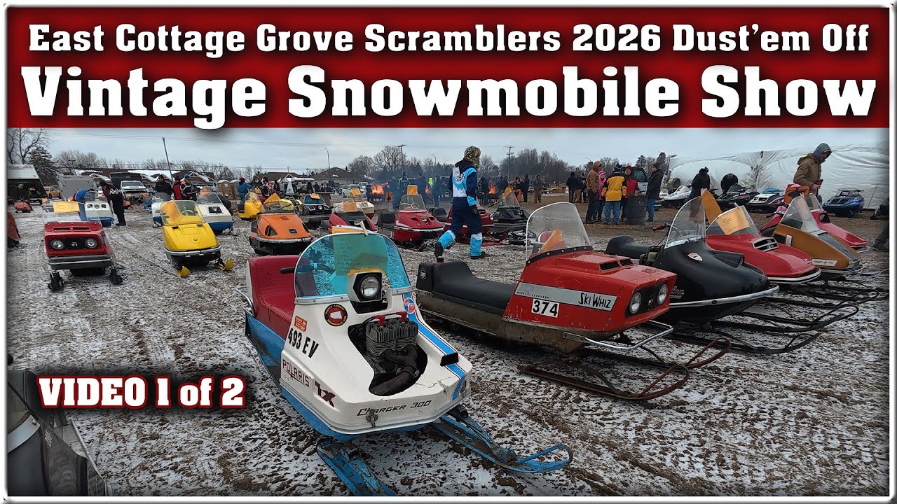 Dust em Off Vintage Snowmobile Show - East Cottage Grove Scramblers - Minnesota