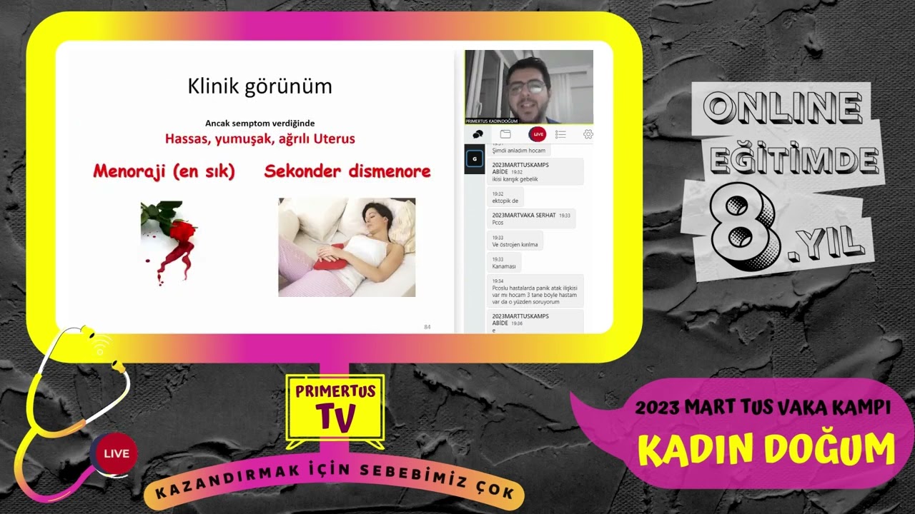 PRIMERTUS - 2023 MART TUS DÖNEMİ VAKA KAMPI / KADIN DOĞUM
