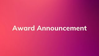 Award Announcement Video Template (Editable)