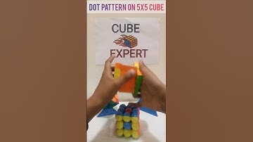 DOT PATTERN ON 5X5 CUBE | CUBE EXPERT #shortvideo #youtubeshorts #shorts