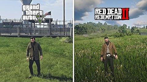 RDR 2 vs GTA 5 | Physics and Details Comparison
