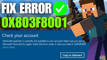 How To Fix Minecraft Error Code 0x803f8001 (Quick & Easy)