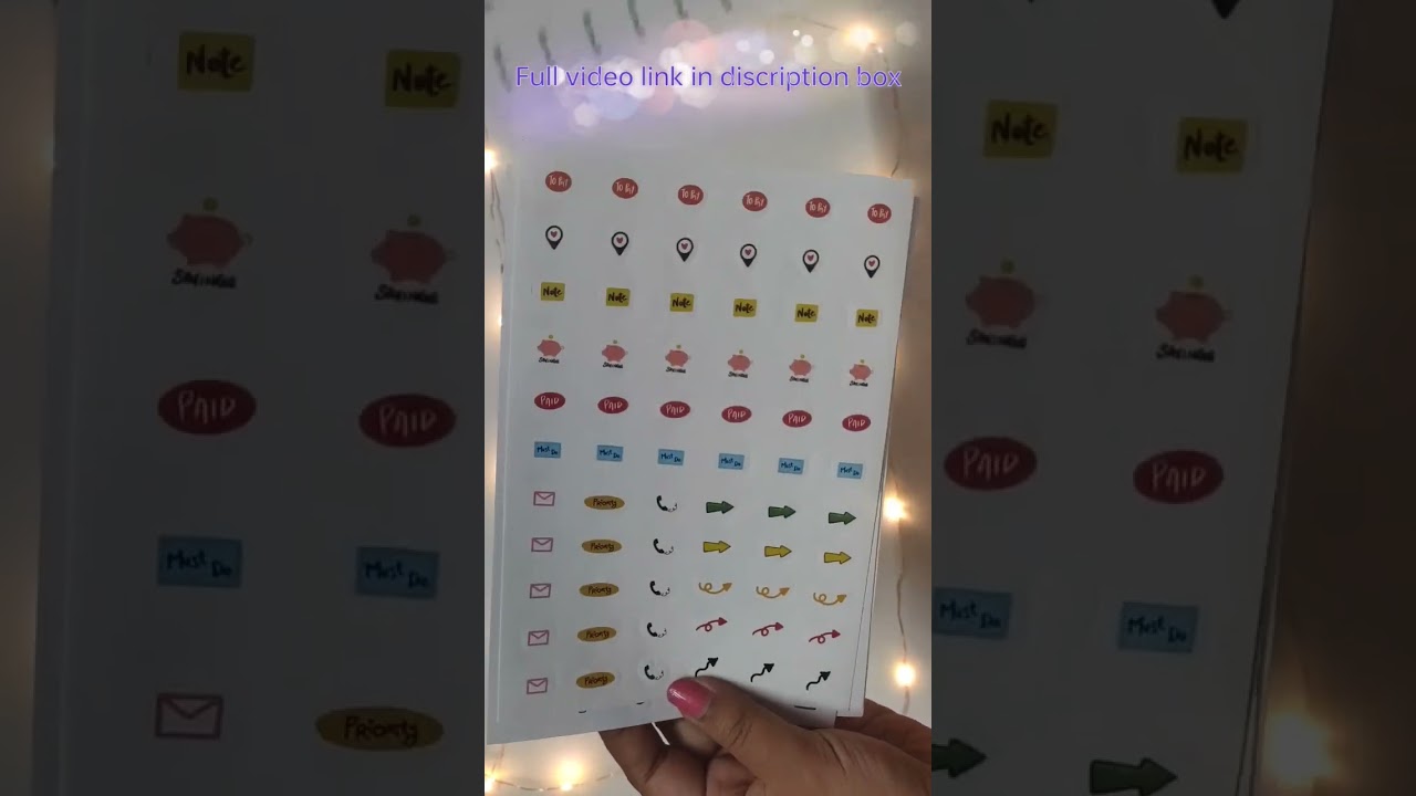 Factor Notes planner sticker // factor notes stickers