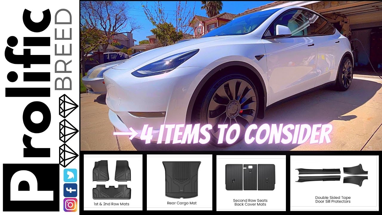 BUY THESE 4 ACCESSORIES BEFORE/AFTER TAKING DELIVERY OF YOUR 2023 TESLA  MODEL Y 