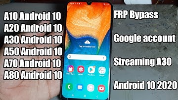 Samsung Galaxy A30 SM-A305F Android 10 FRP Bypass Done | app not installed and finger not added