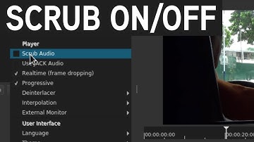 Turning Audio Scrub on/off in Shotcut