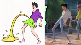 Kpop Demon Hunters - Soda Pop Drawing Meme | Saja Boys | Huntrix Soda Pop |  Song Funny Memes 