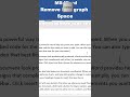 MS Word Remove Paragraph Space #msword