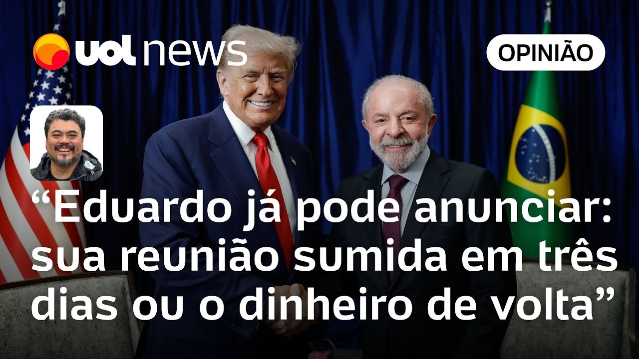 Foto de Lula e Trump é fruto de Eduardo Bolsonaro, que se mostra ótimo influenciador | Sakamoto