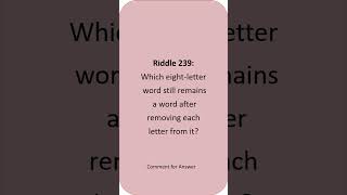 Which eight-letter word still remains a word after removing each letter from it