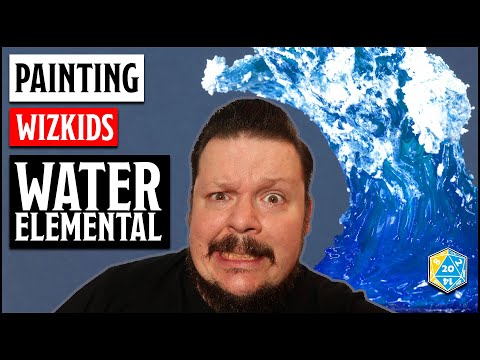 How to paint the Water Elemental | Nolzur's Marvelous Miniatures/Wizkids | Boxes of Shame