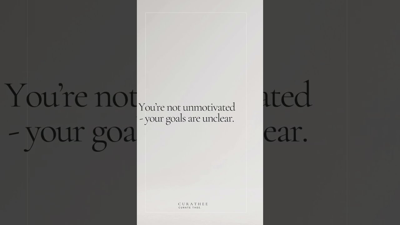 You’re not failing at your goals - your goals were never built for you. 