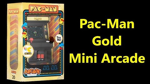 Pac-Man GOLD 40th Anniversary Mini Arcade Classics #19 Review (Basic Fun, 2020) The No Swear Gamer