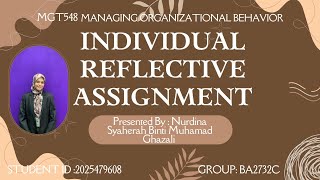 MGT548 Individual Reflective Assignment