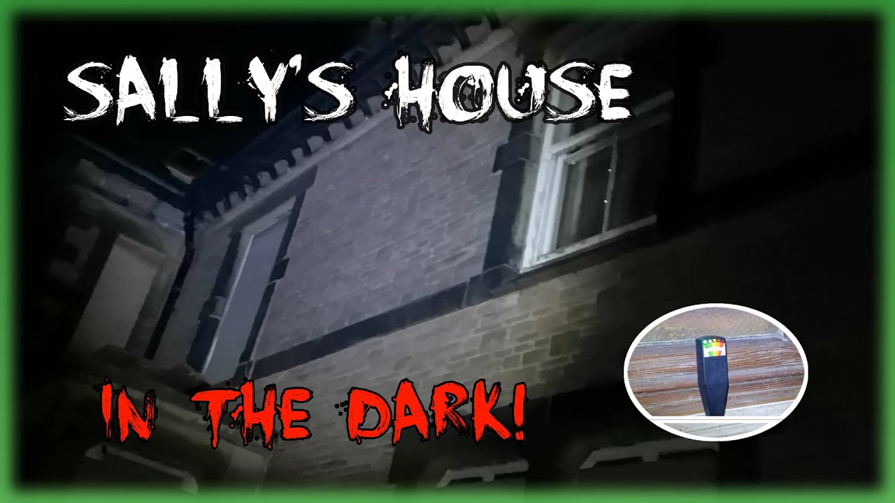 Exploring Sally's Haunted House IN THE DARK! Paranormal Activity