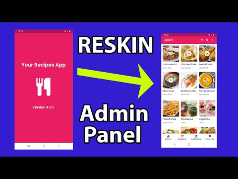 دورة الريسكين انشاء تطبيق م دون تعلم البرمجة Code Source App يعمل بالادمن بانال Admin Panel 2022