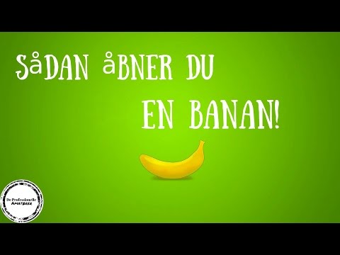 Video: Sådan Skræller Du En Banan