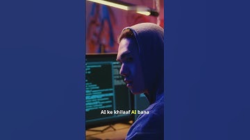 AI vs Hackers ⚔️ Future Cyber Battle Explained in 30 Seconds! | Cybersecurity 2025 #tech