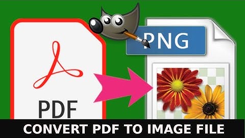 GIMP Convert PDF to Image
