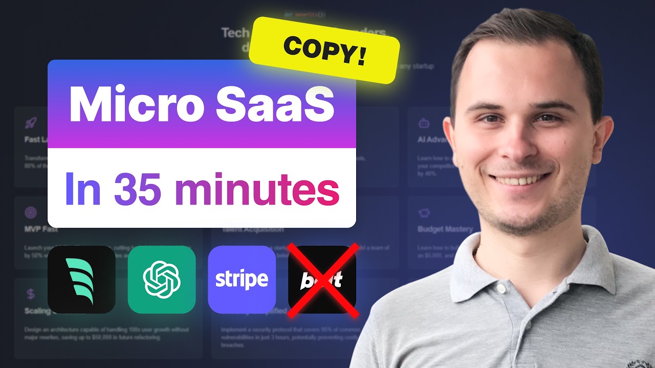 WOW! I Build Micro SaaS App with AI in 35 min (Windsurf AI, Stripe, OpenAI)