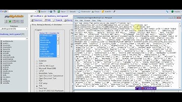 database tutorial backup MySQL database & restore it